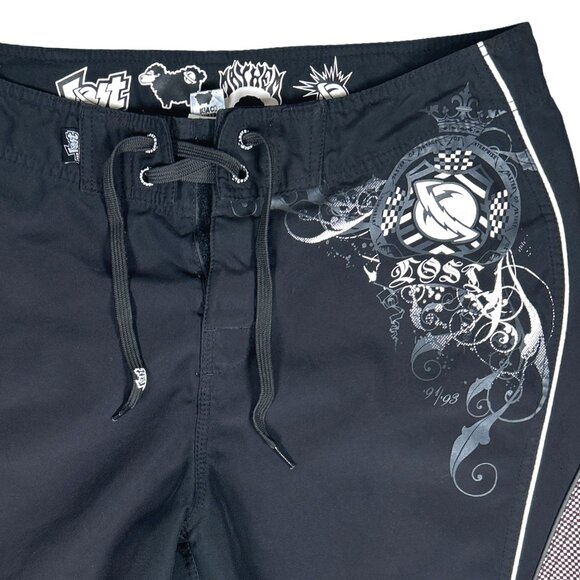 Lost Enterprises Mayhem Black Sheep Y2K Board Shorts Men's 34 - Picture 2 of 13